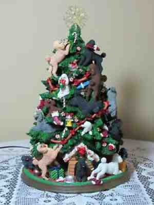 Danbury Mint Poodle Christmas Tree Retired