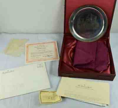 1977 DANBURY MINT WASHINGTON VALLEY FORGE SOLID STERLING SILVER PLATE 7.5 OZMINT