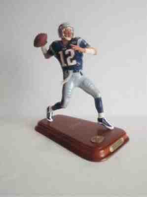 New England Patriots Tom Brady DANBURY MINT Figurine Super Bowl XXXVI