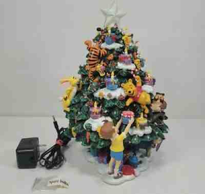 Retired Danbury Mint Winnie the Pooh Lighted Christmas Tree Tigger Disney Works