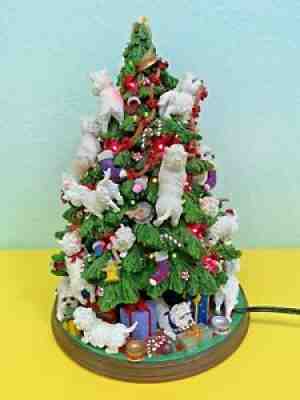 Danbury Mint Westie Christmas Tree Rare Decoration All Lights Working Very Nice