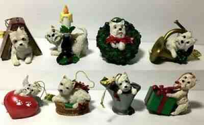 FULL SET! 18 DANBURY MINT WESTIE/WEST HIGHLAND TERRIER WONDERLAND ORNAMENT'S~BOX