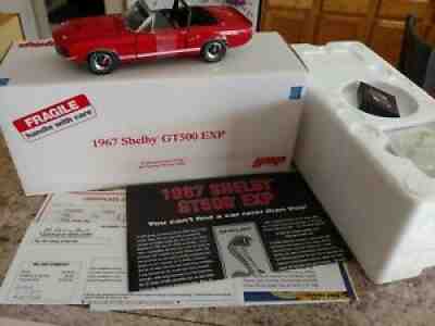 Danbury Mint 1967 Shelby GT500 EXP Diecast by GMP 1:24 Scale w/ Title & Papers