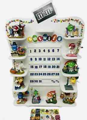 Danbury Mint M&M Perpetual Calendar 12 Figurines 12 Holiday Tiles