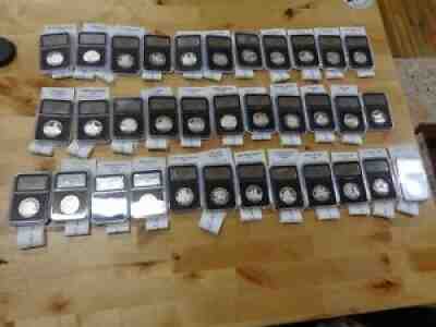 Danbury Mint American History .999 Silver Coin Set 1/2 Troy oz 34 total Bullion