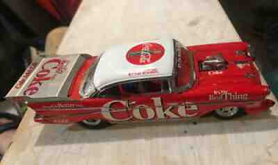 Perfect Rare Danbury Mint 1957 Coca Cola Chevy Pro Street Super Comp 1:24 Scale