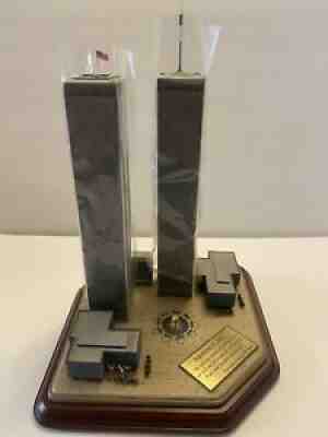 TWIN TOWERS DANBURY MINT COMMEMORATIVE SCULPTURE - MINT IN BOX