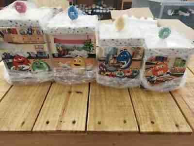 Rare "The M&M Canister Collection" Set of 4 by Danbury Mint Pre Owned