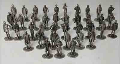 Vintage 1980s Danbury Mint Pewter Figures US President Complete Set David Rocca