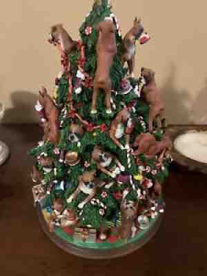 Danbury Mint Boxer Christmas Tree Decoration Playful Boxers On Christmas Tree