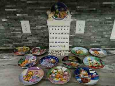 Danbury Mint 12 Month GARFIELD Calendar With Collector Plates 100% Complete Rare