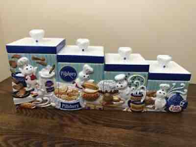 The Pillsbury Doughboy Canister Collection The Danbury Mint 2000