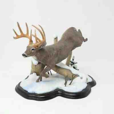 The Buck Of A Lifetime Danbury Mint Deer Sculpture Statue Nick Bibby RARE MINT
