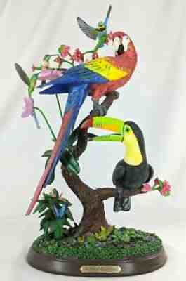 Birds of Paradise Bob Guge The Danbury Mint Bird Sculpture