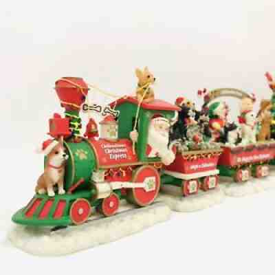MINT CONDITION Danbury Mint Chihuahua Christmas Express Train - Very Rare