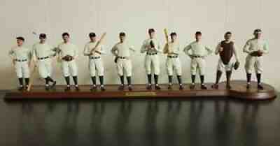 The Danbury Mint Cooperstown Collection 1927 New York Yankees Lineup Figurines