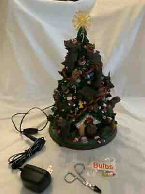 DANBURY MINT LIGHTED YORKIE CHRISTMAS TREE