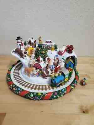 RETIRED DANBURY MINT BULLDOG CHRISTMAS WONDERLAND DAMAGED NO POWER ADAPTER