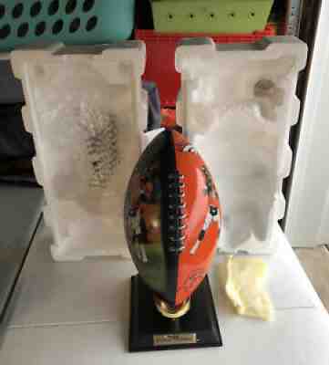 danbury mint peyton manning Commemorative footabll complete in box