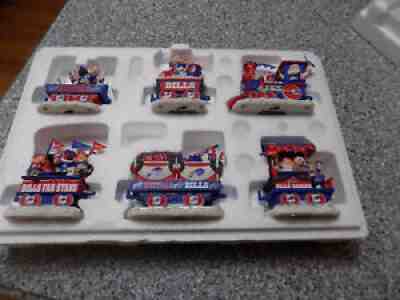 DANBURY MINT BUFFALO BILLS CHRISTMAS EXPRESS TRAIN SET