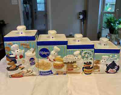 Pillsbury Doughboy Poppin'Fresh DanburyMint Canister Set 2000