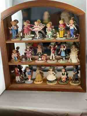 Vintage Danbury Mint Shirley Temple Figurines Silver Screen Collection w/display
