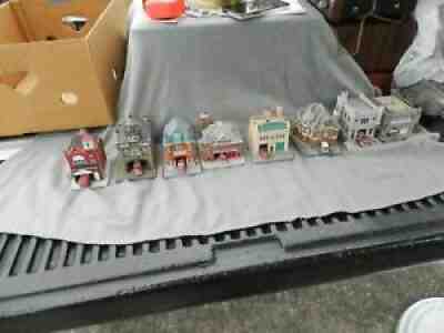 Danbury Mint Fire Stations Lot of 8 New York,New Jersey,Illinois Estate Find