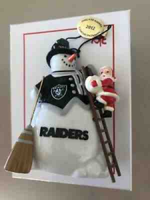 RAIDERS DANBURY MINT ORNAMENTS 2012, 2013 AND 2014