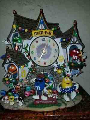 Rare M&M's 2005 Danbury Mint "Bed and Breakfast" Clock in Original Box w/COA