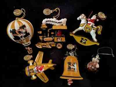 Danbury Mint Mizzou Christmas Ornaments