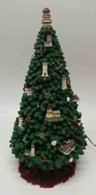 Danbury Mint Lighthouse Christmas Tree Lighted Figure Rare