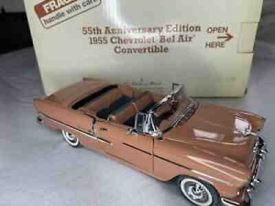 danbury mint 1955 Chevy Bel Air Convertible 55th Anniversary Edition