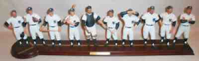 HUGE -1961 New York Yankees- Danbury Mint Baseball Figures/Statues Lineup w/COA