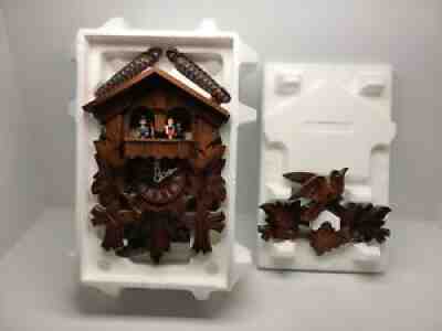 German Cuckoo Black Forest Clock New In Box 1 Day Movement 14 In Rare