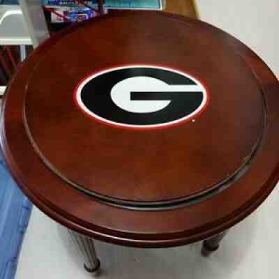 Georgia Bulldogs End Table Stadium inset and Wood Top Cover by Danbury Mint