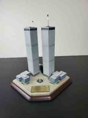 Rare Danbury Mint Twin Towers Commemorative World Trade Center 911 Memorial NYC