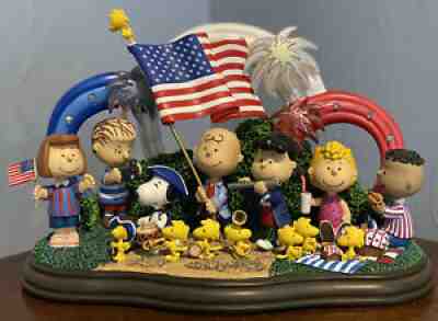 Danbury Mint Peanuts Yankee Doodle Dandy July 4th Sculpture