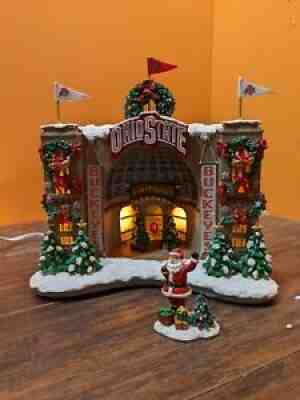 Danbury Mint Ohio State Buckeyes Football Stadium Gate Entry Christmas Village