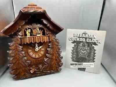 Danbury Mint Bavarian Cuckoo Clock With Dancing Hummel Figurines Brand New