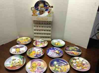 RARE DANBURY MINT GARFIELD 12 MONTH CALENDAR WITH PLATES SET JIM DAVIS A729