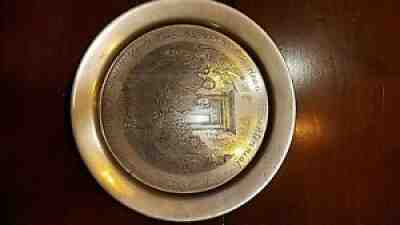 STERLING SILVER PLATE 7.8 OZ THE DANBURY MINT DECLARATION OF INDEPENDENCE 1776