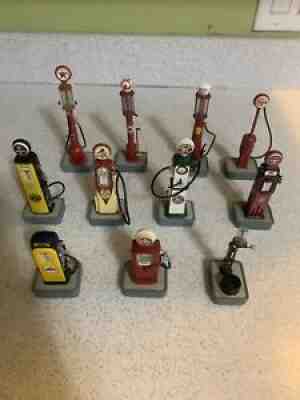 Lot Of 11 Danbury Mint Gas Pumps