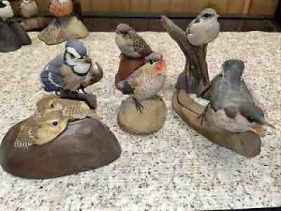 Baby Songbirds Collection by the Danbury Mint; 12 Figurines, /w Certificates