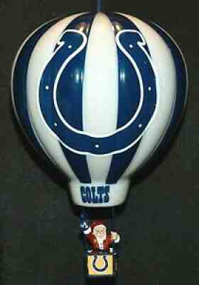 DANBURY MINT ~ INDIANAPOLIS COLTS ~ 2004 CHRISTMAS VICTORY BALLOON ORNAMENT