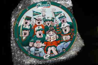 THE ULTIMATE DOLPHINS FAN NFL Miami Dolphins Danbury Mint Plate COMPLETE SET