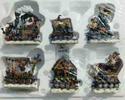 Danbury Mint Boyds Bears "Santa Bear Special" Christmas Train Set NIB RARE!