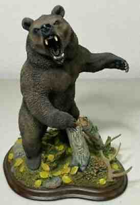 Danbury Mint - Fierce Challenge - Grizzly Bear Sculpture by Nick Bibby
