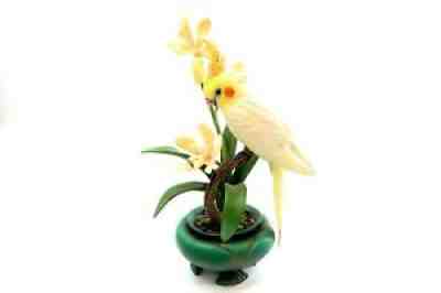 Danbury Mint GENTLE BEAUTY Bird Sculpture Bob Guge / Cockatiel Parakeet
