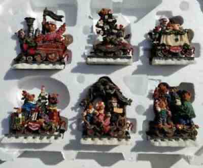 Danbury Mint Christmas Party Flyer Boyd's Bears Train Set NIB RARE!!