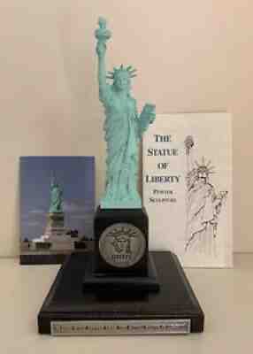 Vintage Danbury Mint Statue of Liberty Figurine Copper Plated Original Packaging